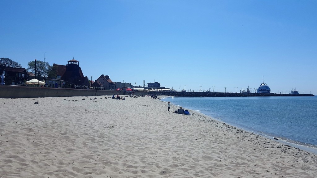 Hel Plaża nad zatoką